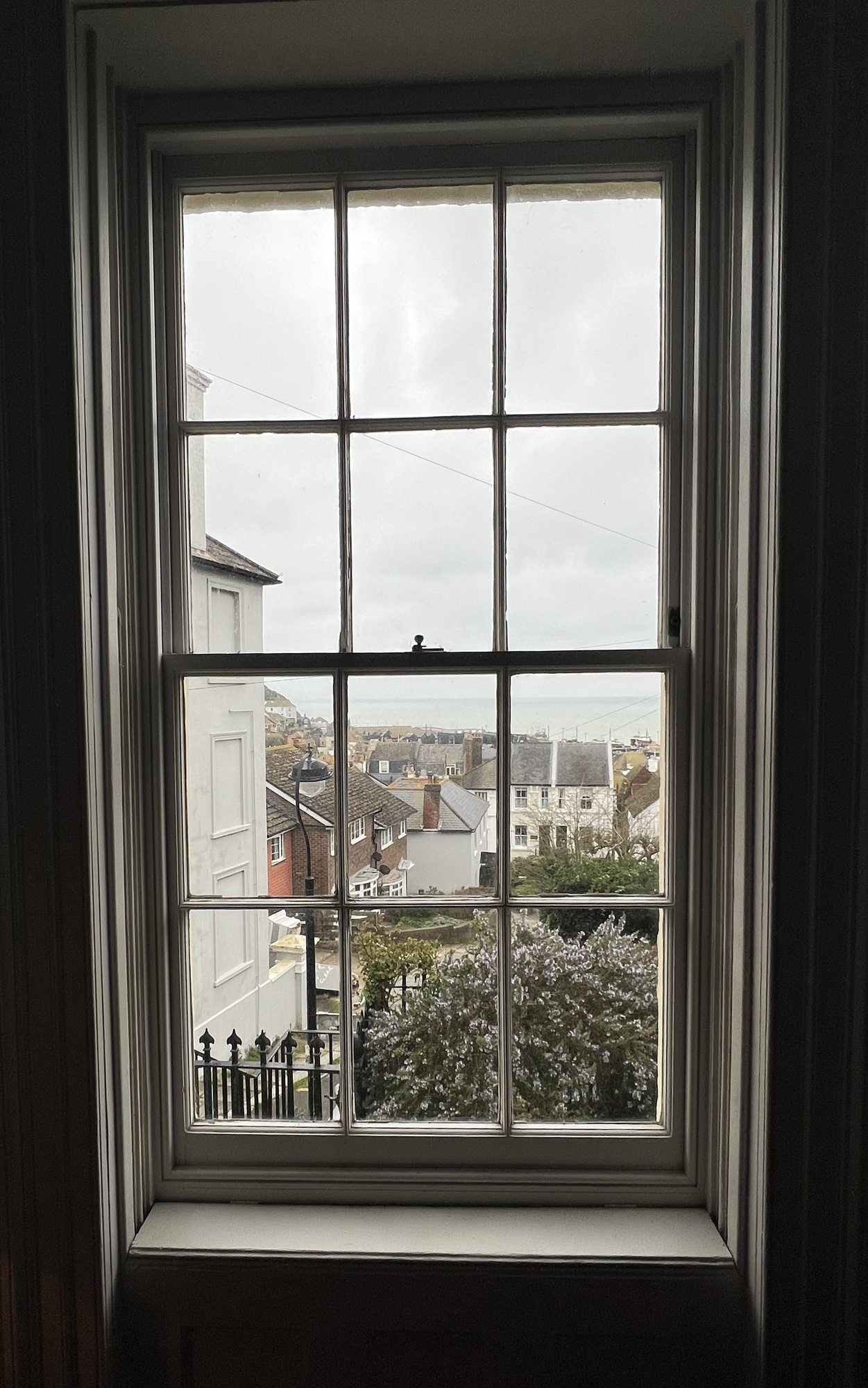 4 Looking out from sitting room window
